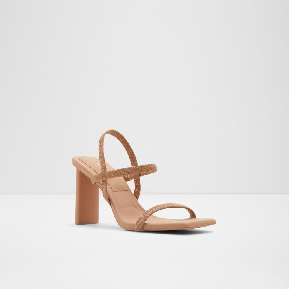 Talon Bloc Aldo Okurra Lanières Talons Sandal Beige | VAPETI-367