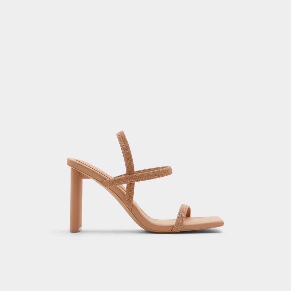 Talon Bloc Aldo Okurra Lanières Talons Sandal Beige | VAPETI-367