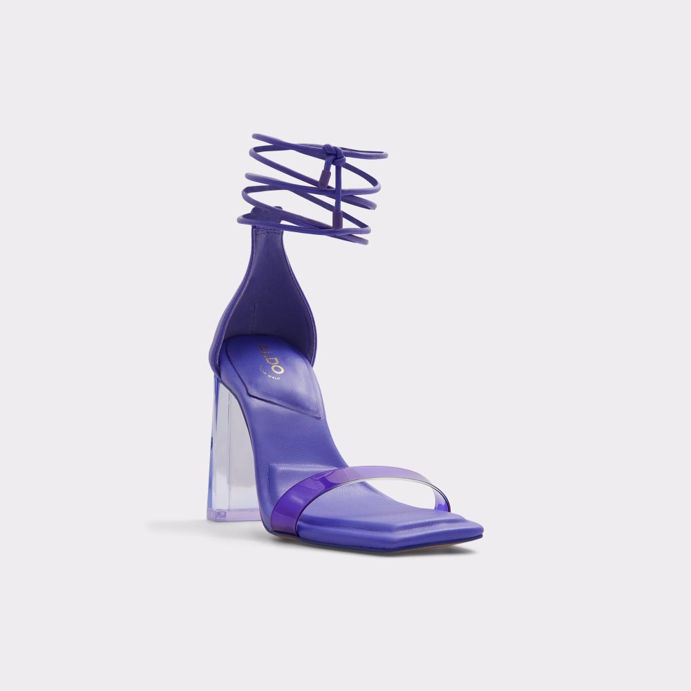 Talon Bloc Aldo Onardonita Talons Sandal Violette Clair | VAPZMI-539