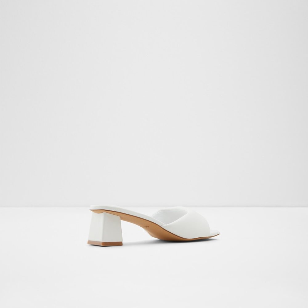 Talon Bloc Aldo Simalia Talons Mule Blanche | LWMRYF-908