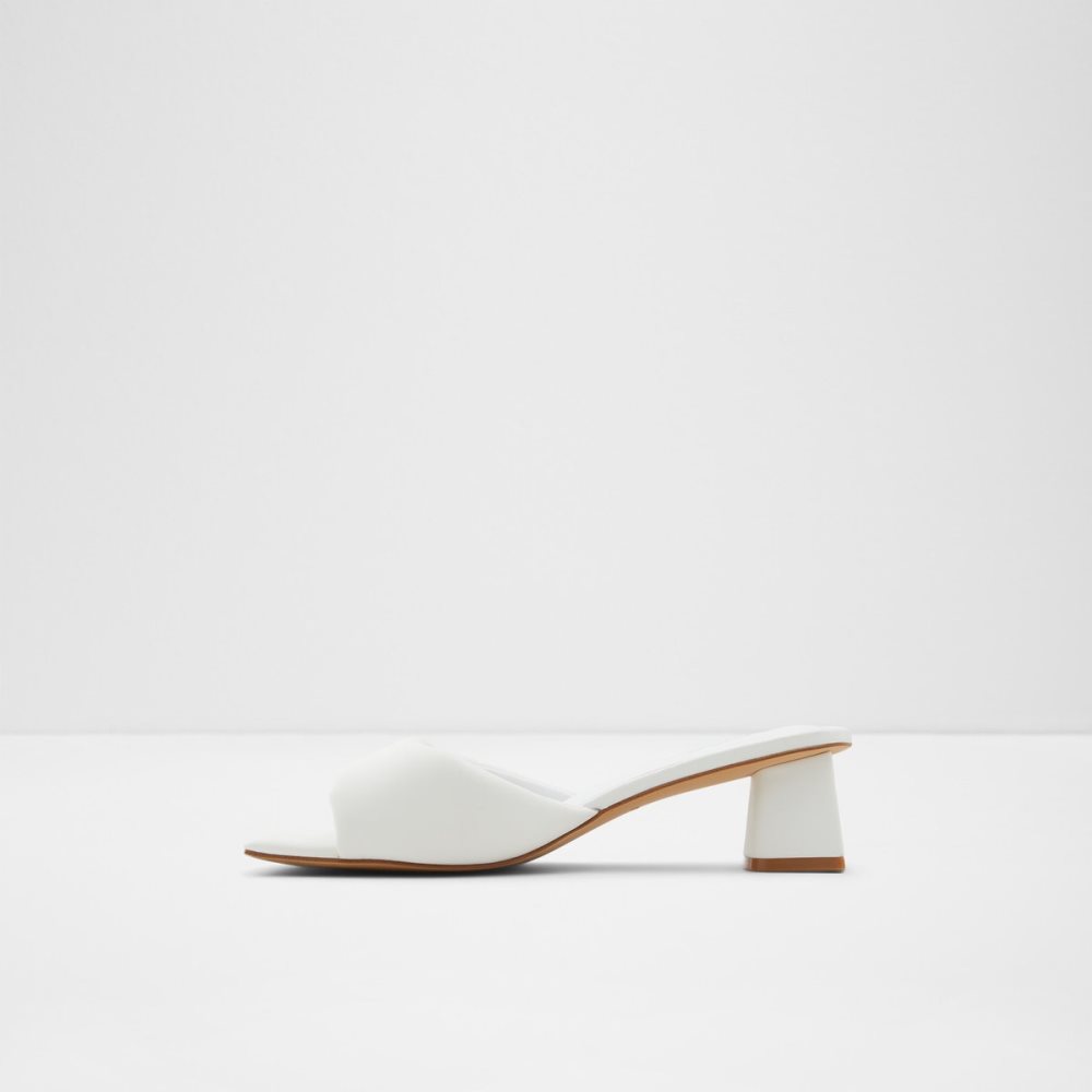 Talon Bloc Aldo Simalia Talons Mule Blanche | LWMRYF-908