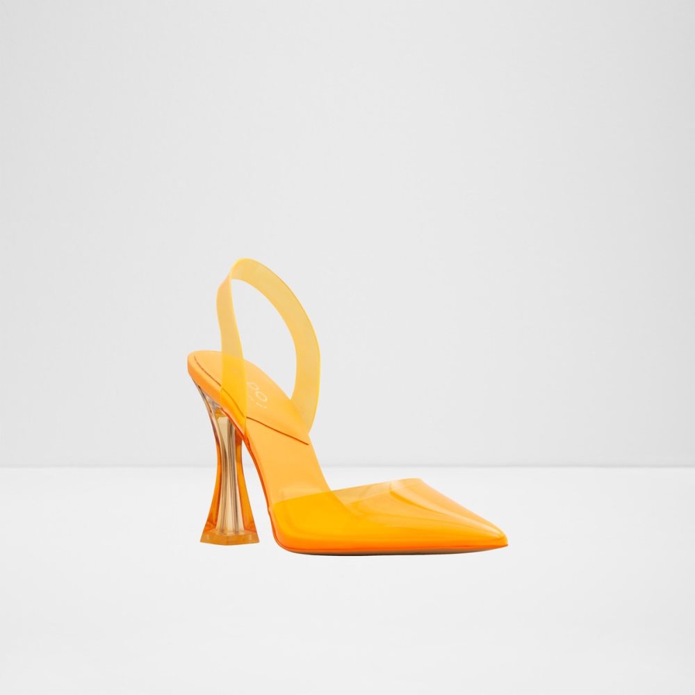 Talon Bloc Aldo Solanti Brides Back High Orange Clair | NXHJLS-519