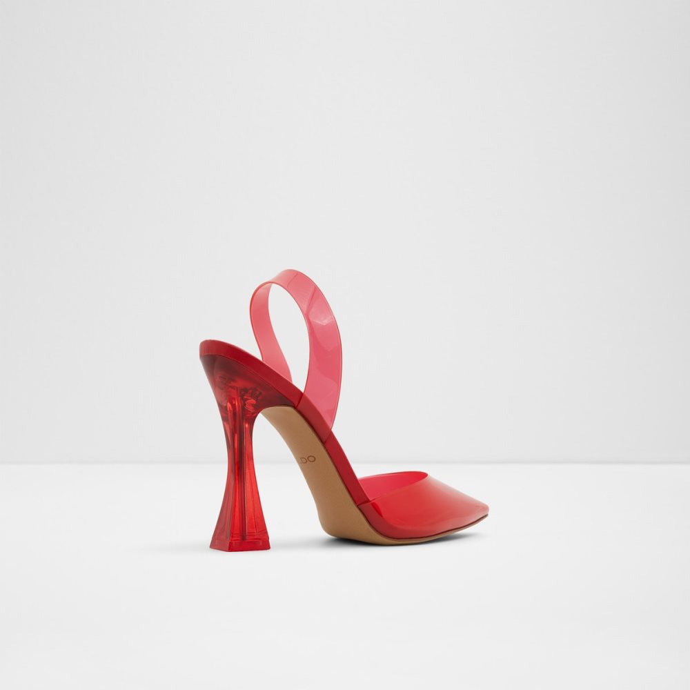 Talon Bloc Aldo Solanti Brides Back High Rouge | TKUVNF-758