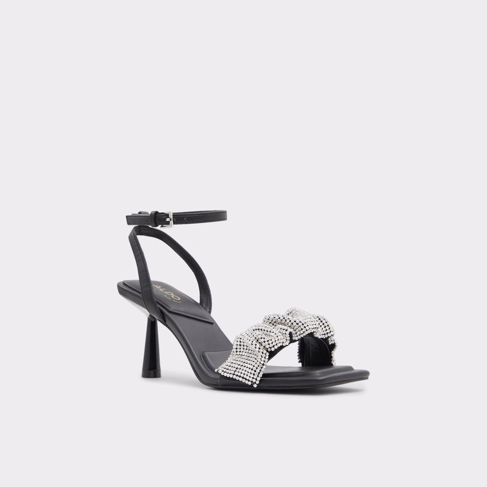 Talons Aldo Floria Talons Sandal Noir | ITNGLA-087