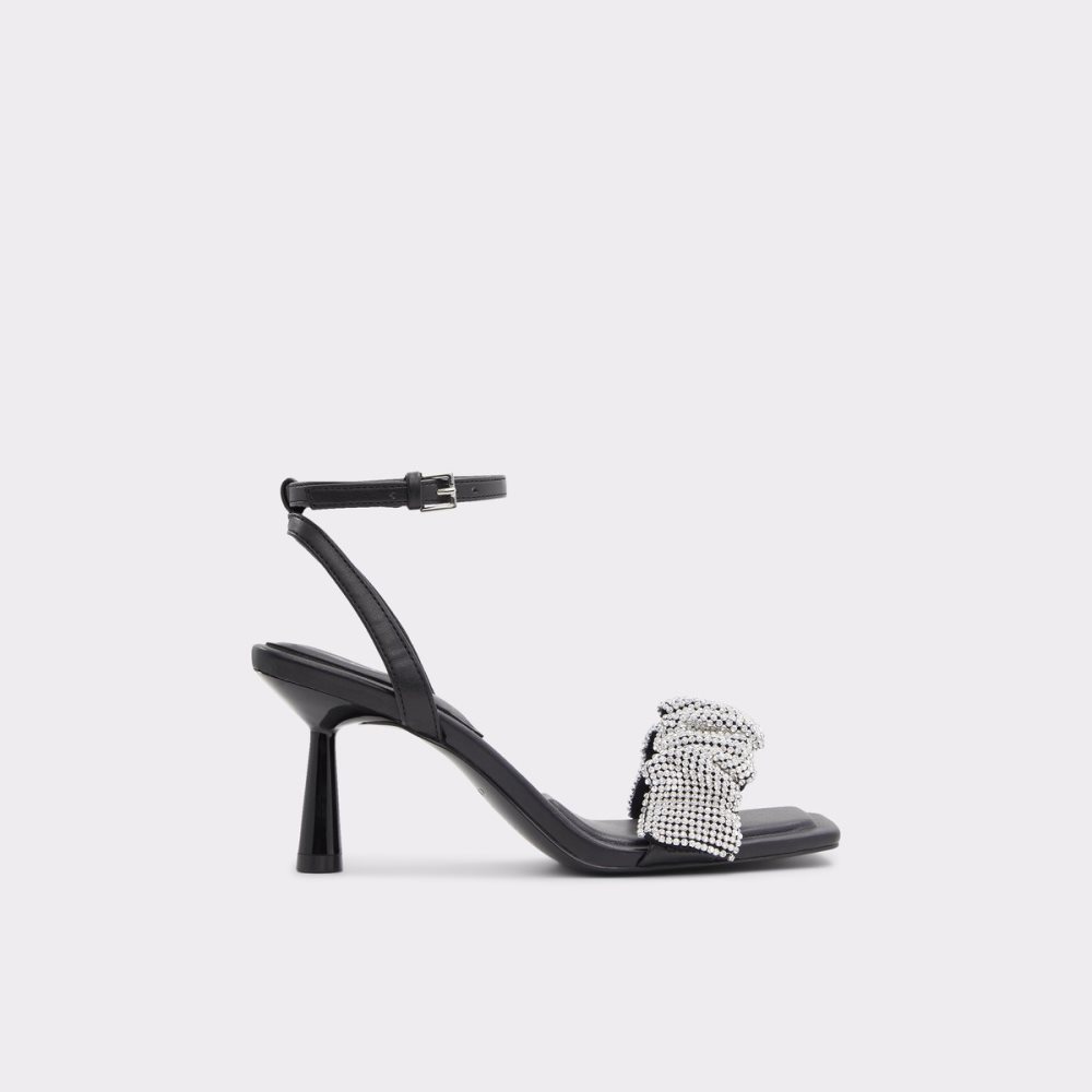 Talons Aldo Floria Talons Sandal Noir | ITNGLA-087