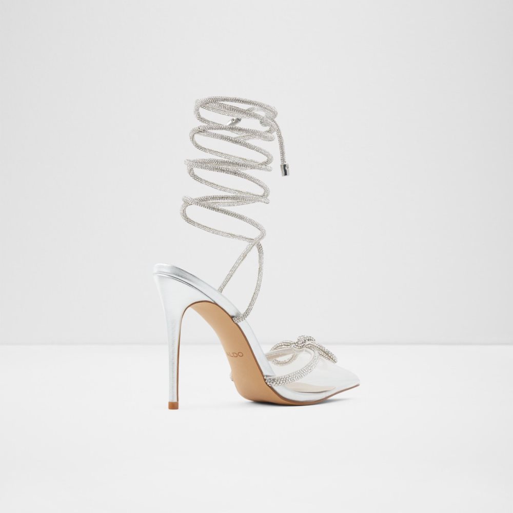 Talons Aldo Halalia High - Stiletto Argent | FDQWOV-140