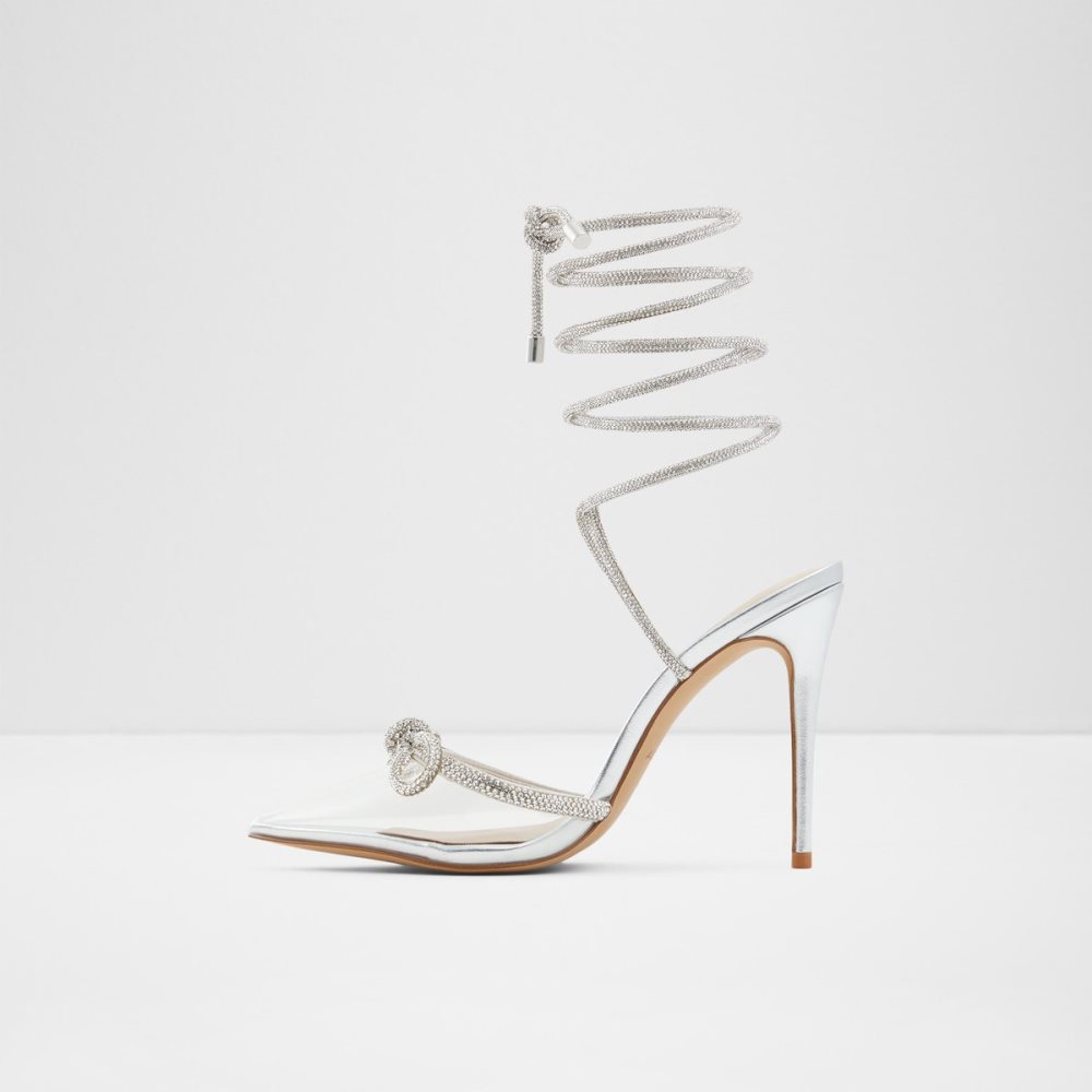 Talons Aldo Halalia High - Stiletto Argent | FDQWOV-140