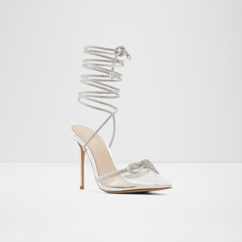 Talons Aldo Halalia High - Stiletto Argent | FDQWOV-140