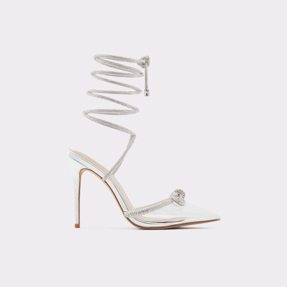 Talons Aldo Halalia High - Stiletto Argent | FDQWOV-140