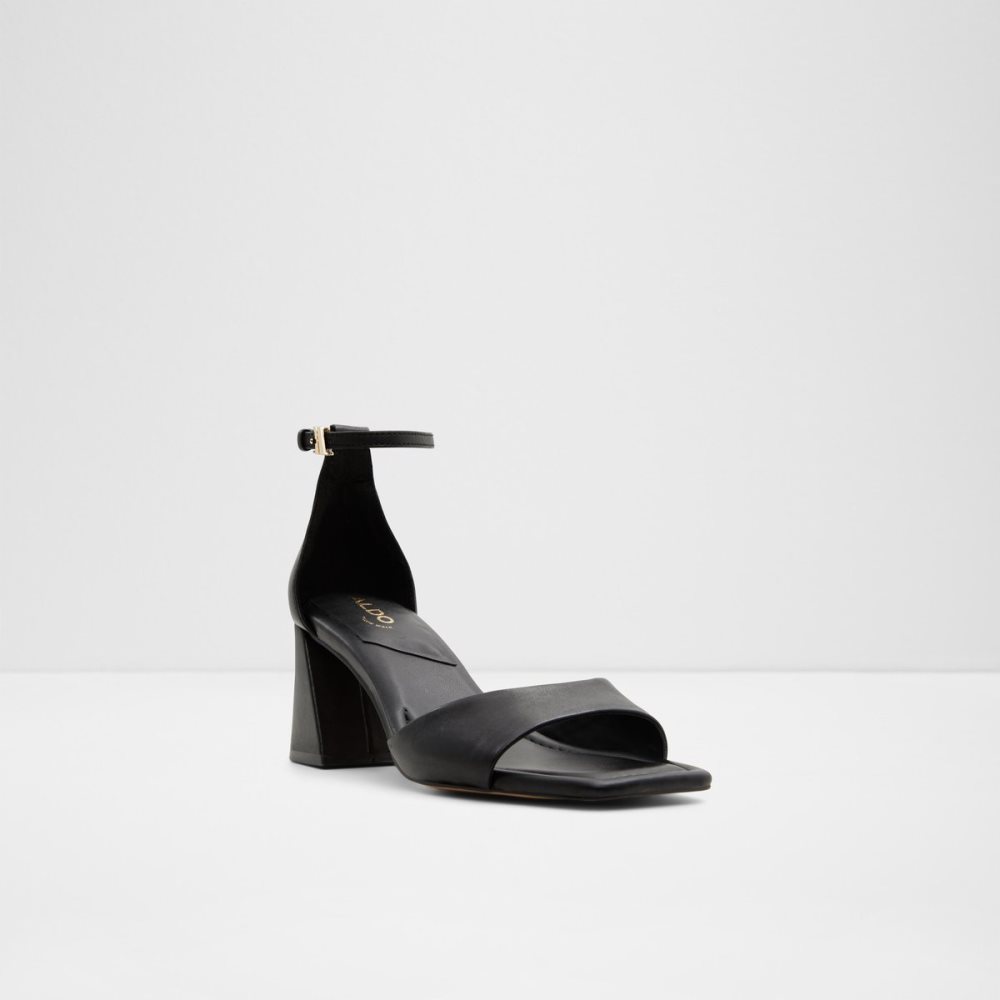 Talons Aldo Safdie Brides Talons Sandal Noir | HIVUFN-026