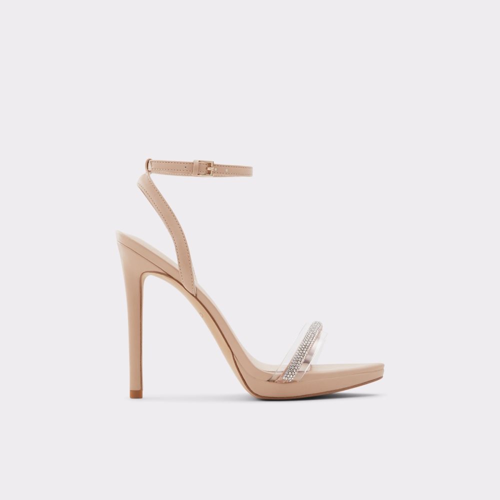 Talons Aldo Thirakin High Sandal - Stiletto Beige | TPHRAB-215