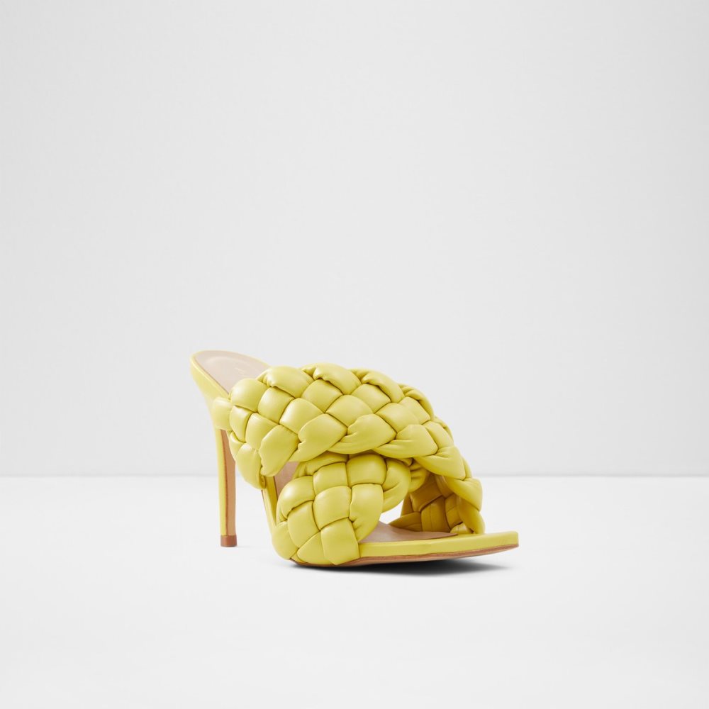 Talons Aldo Tressu High Sandal - Stiletto Vert Clair | IBFQTJ-457